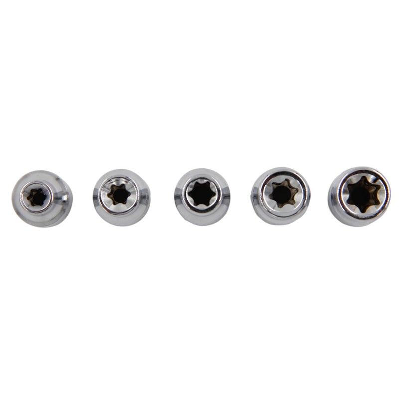 JDYYICZ مجموعة مفاتيح بت أنثوية من 5 قطع بتصميم E Torx 1/4" - E4 إلى E8 - Image 2